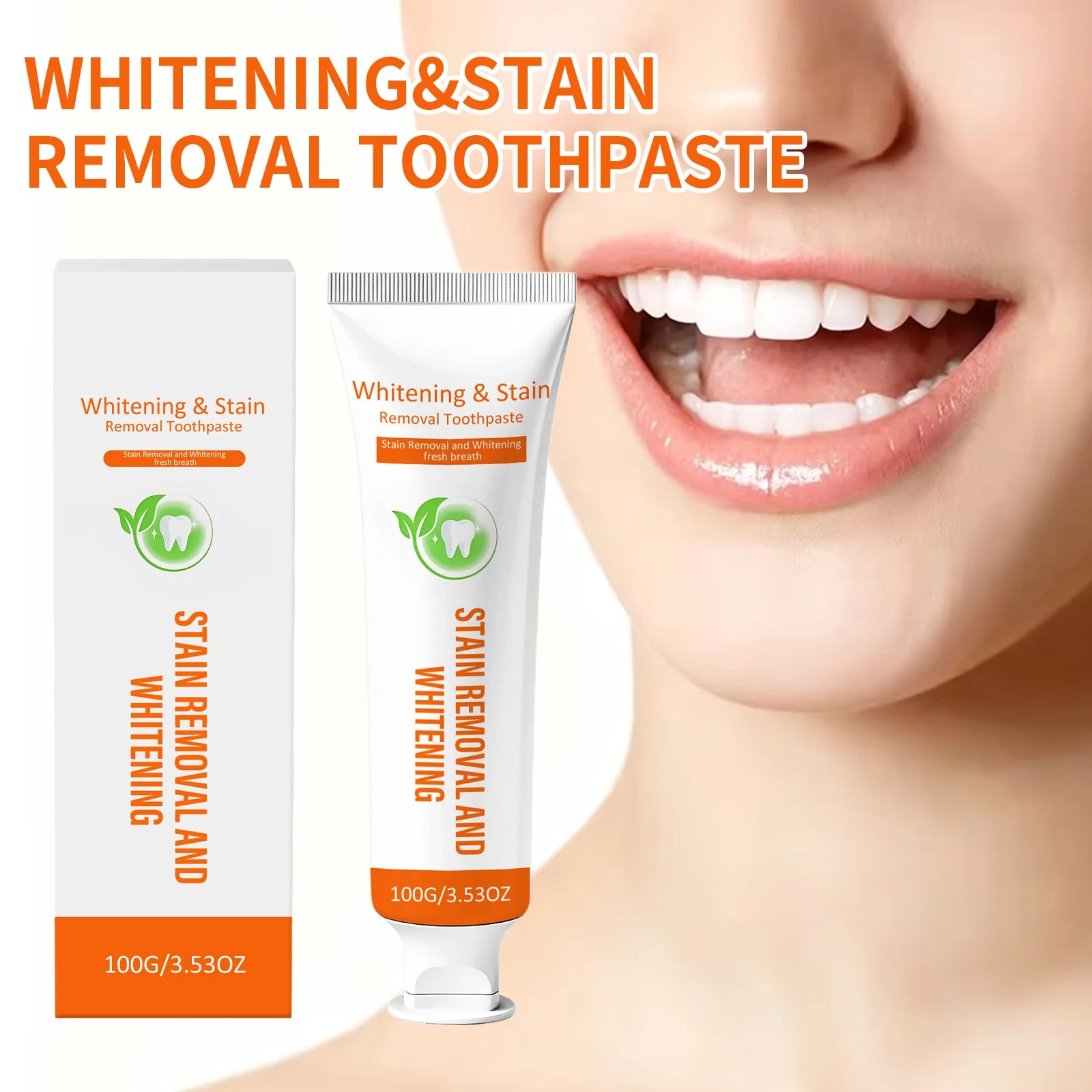 Whitening Toothpaste Eliminate Coffee Tea Stain Soothing Refreshing Brighten Teeth Fresh Breath Inhibit Oral Bacteria Oral Care Peaceful Pleasures Health and Wellness