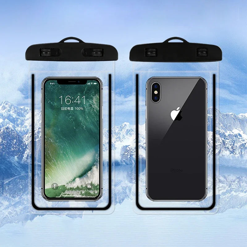 Waterproof Phone Pouch | Glow Dry Bag for Swimming & Beach