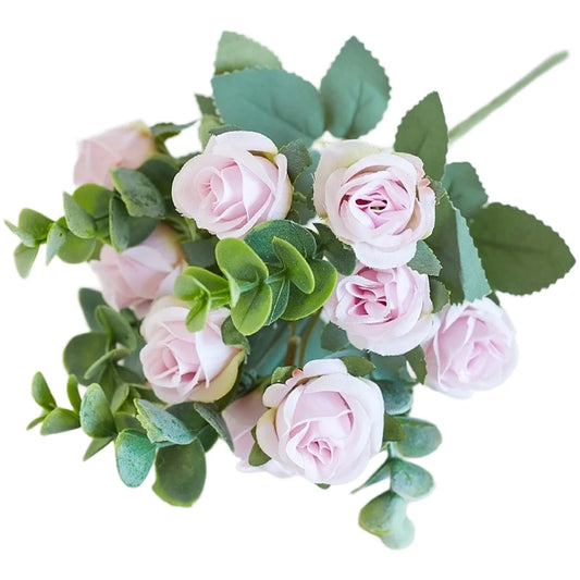 Artificial Rose Flower Bouquet Fake Silk Flowers Wedding Home Decor Peaceful Pleasures Health and Wellness