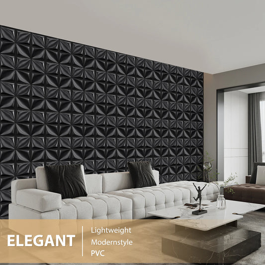 20/30PCS 3D diamond patterned PVC wall panel, suitable for indoor wall decoration, 11.8 x 11.8 inches (including tape) Peaceful Pleasures Health and Wellness