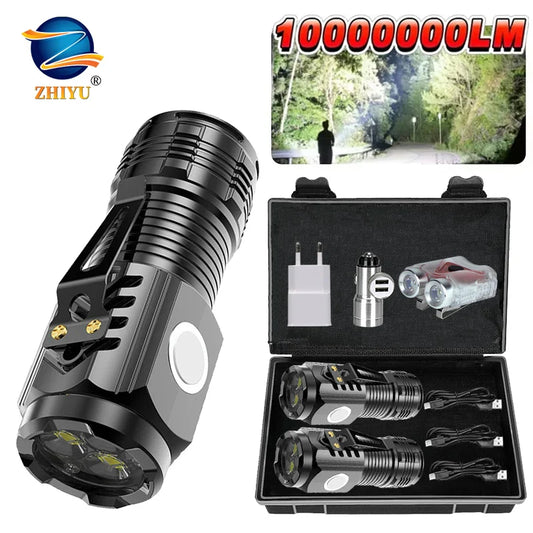 Mini LED Flashlight Type-C Rechargeable | 5 Modes & Pen Clip Rechargeable Flashlight Oasis Select