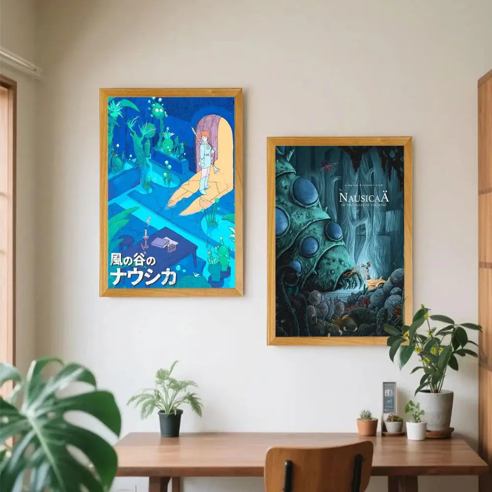 Nausicaä Valley of the Wind Anime Canvas Poster | Wall Art Anime Canvas Poster Peaceful Pleasures Health and Wellness