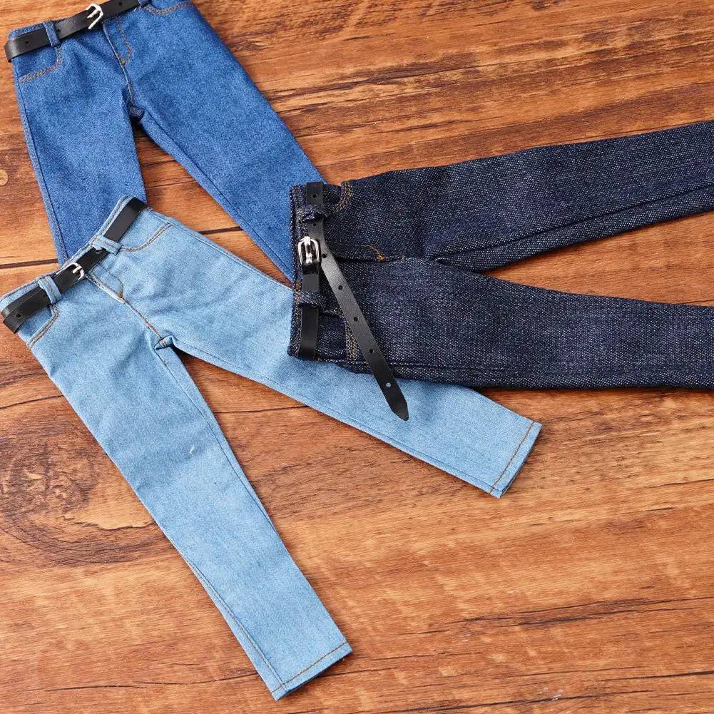 1/6 Scale Jeans 12" Scale Pants Doll Pants Man Doll Clothes Peaceful Pleasures Health and Wellness