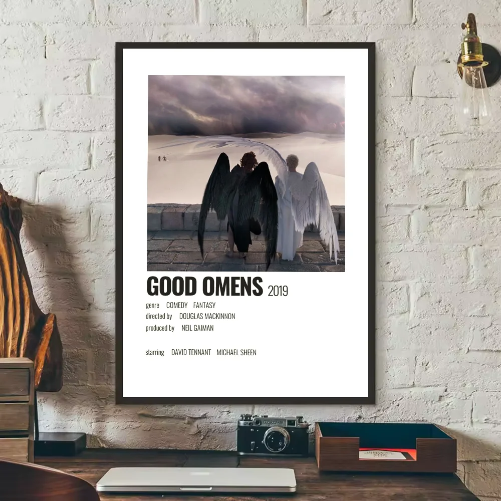 Good Omens TV Show Poster – HD Waterproof PVC Wall Art Decor TV Show Wall Poster Peaceful Pleasures Health and Wellness z10 40X50cmNoframe