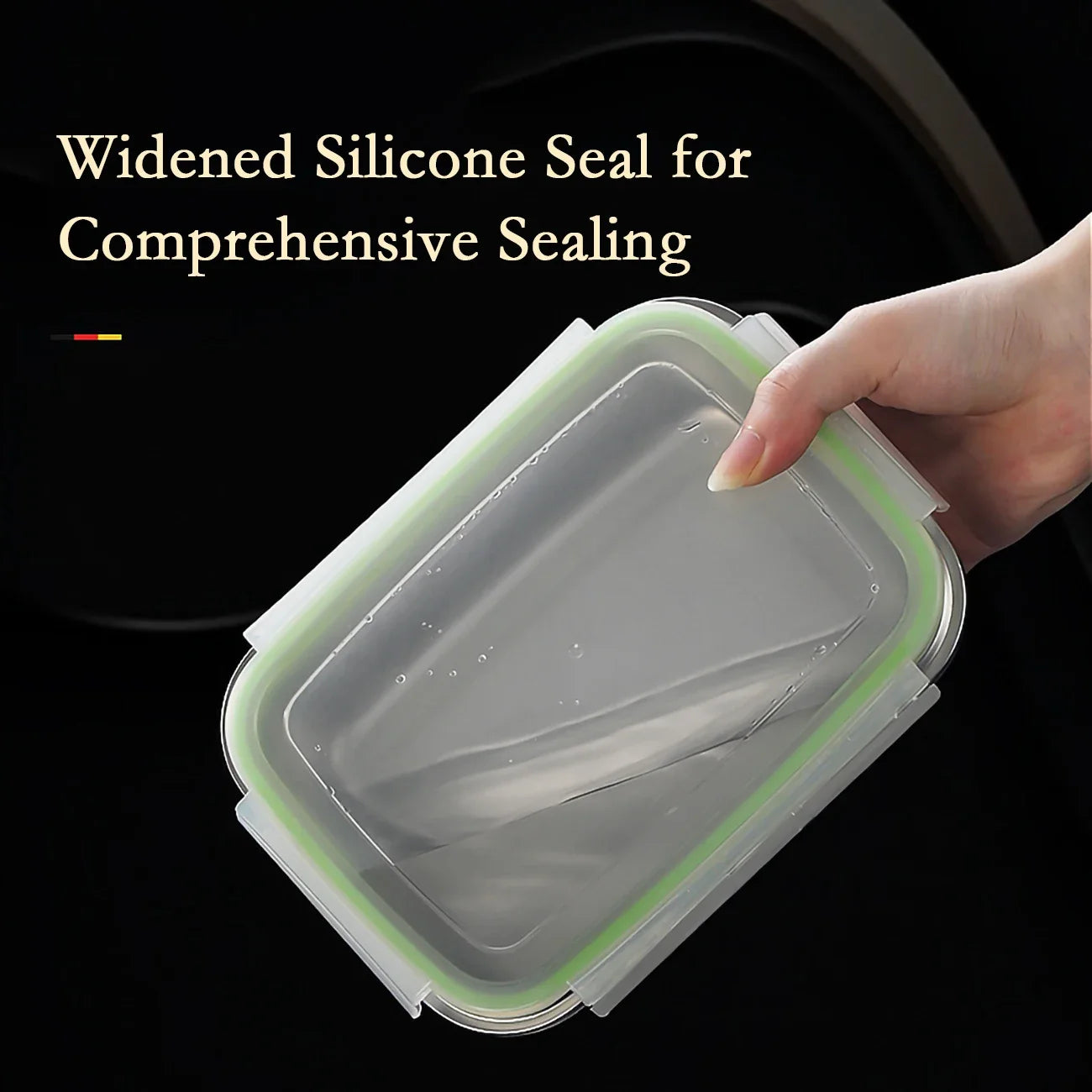 Stainless Steel Food Storage Container Fresh Keeping Crisper Box Insulated Kitchen Sealing Home Office Organizer Kitchen Items Peaceful Pleasures Health and Wellness