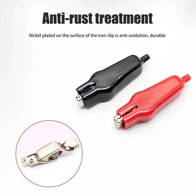 20A PVC Alligator Clamps – DIY Test Leads & Crocodile Clips Electrical Test Clips Peaceful Pleasures Health and Wellness