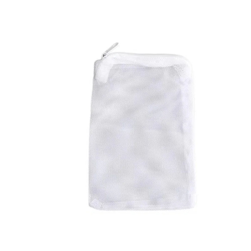 Isolation Bag Nylon Filter Bag Black White Reusable Filter Net Bag for Aquarium Fish Tank Pond Media Isolation Bag Peaceful Pleasures Health and Wellness White-30x40cm