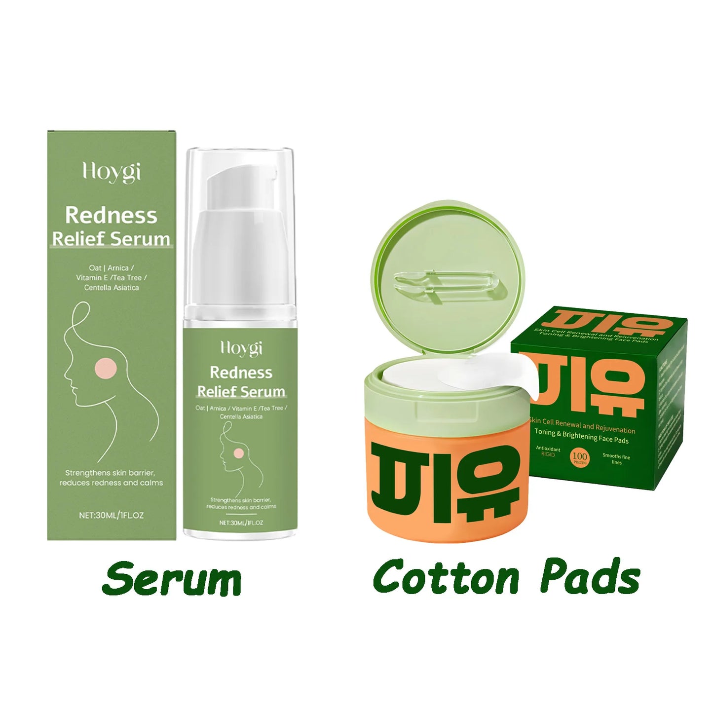 Centella Asiatica Niacinamide Cotton Pads – Brighten & Hydrate