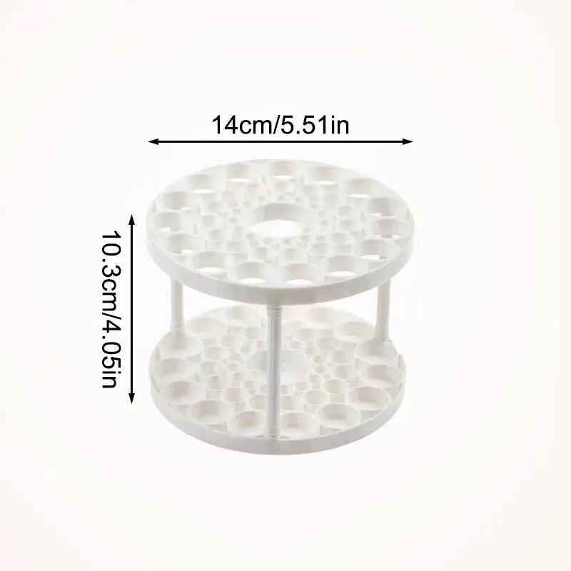Makeup Brush Storage Rack Desktop Cosmetics Storage Rack Lipstick Makeup Brush Storage Dressing Table Sorting Storage Box Peaceful Pleasures Health and Wellness