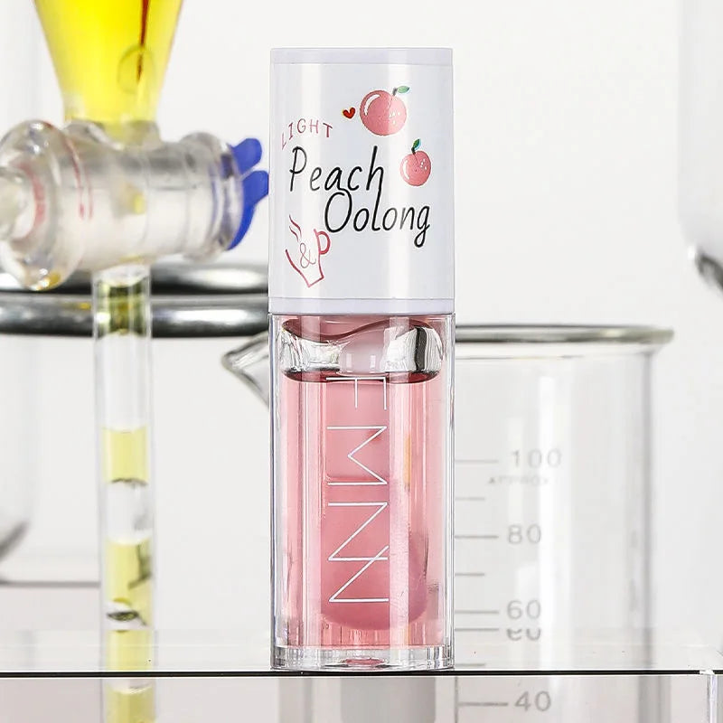 Peach Milk Honey Lip Oil Gloss – Moisturizing & Fades Lip Lines