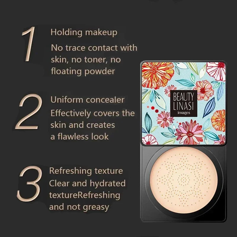 Mushroom Head Air Cushion, CC Cream Natural Moisturizing Foundation Concealer Whitening Oil-control Makeup Cosmetics BB Cream Peaceful Pleasures Health and Wellness
