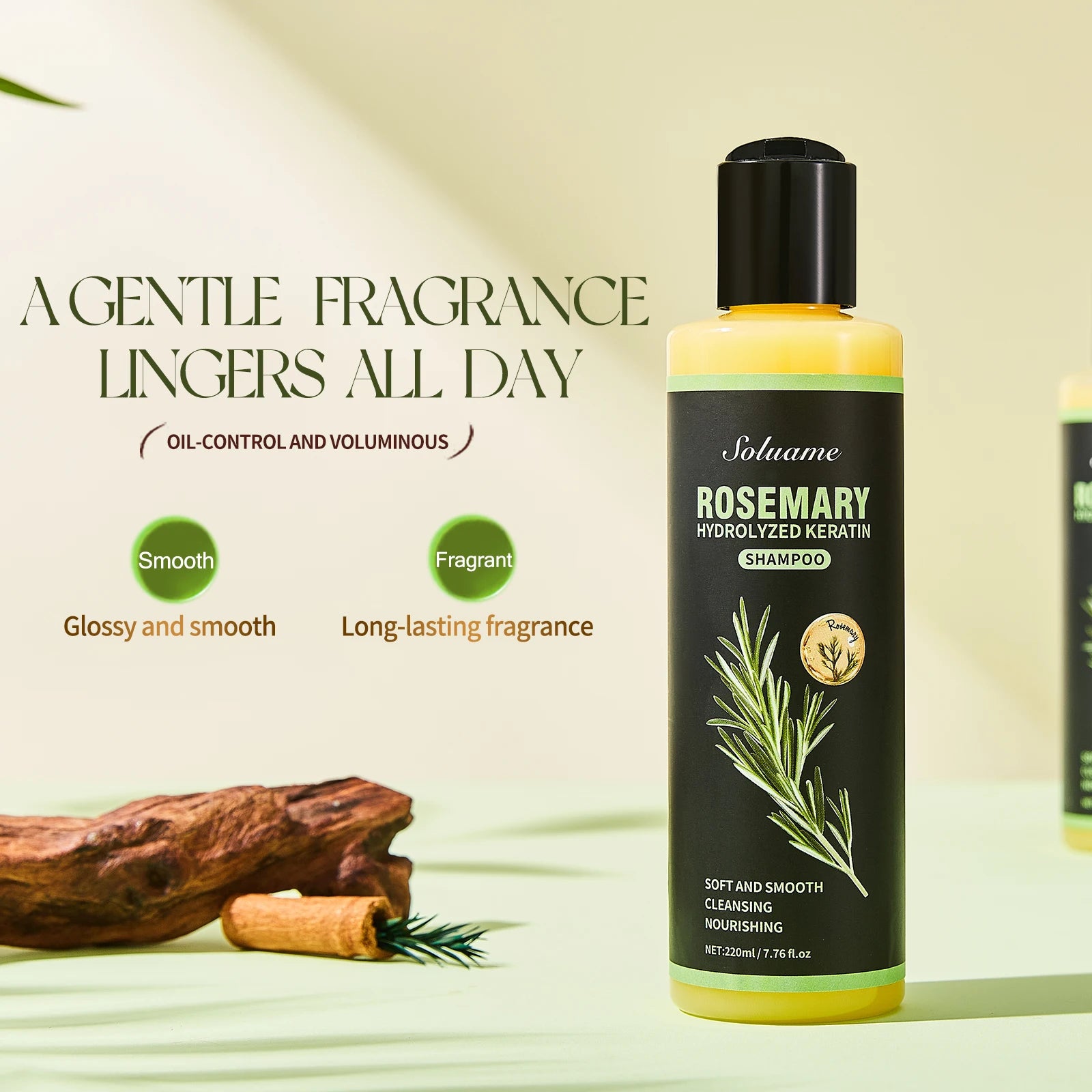 Rosemary Shampoo for Dry Hair Treatment with Keratin Peaceful Pleasures Health and Wellness
