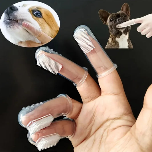 Silicone Finger Pet Toothbrush for Dogs & Cats – 10 Pack Pet Finger Toothbrush Peaceful Pleasures Health and Wellness