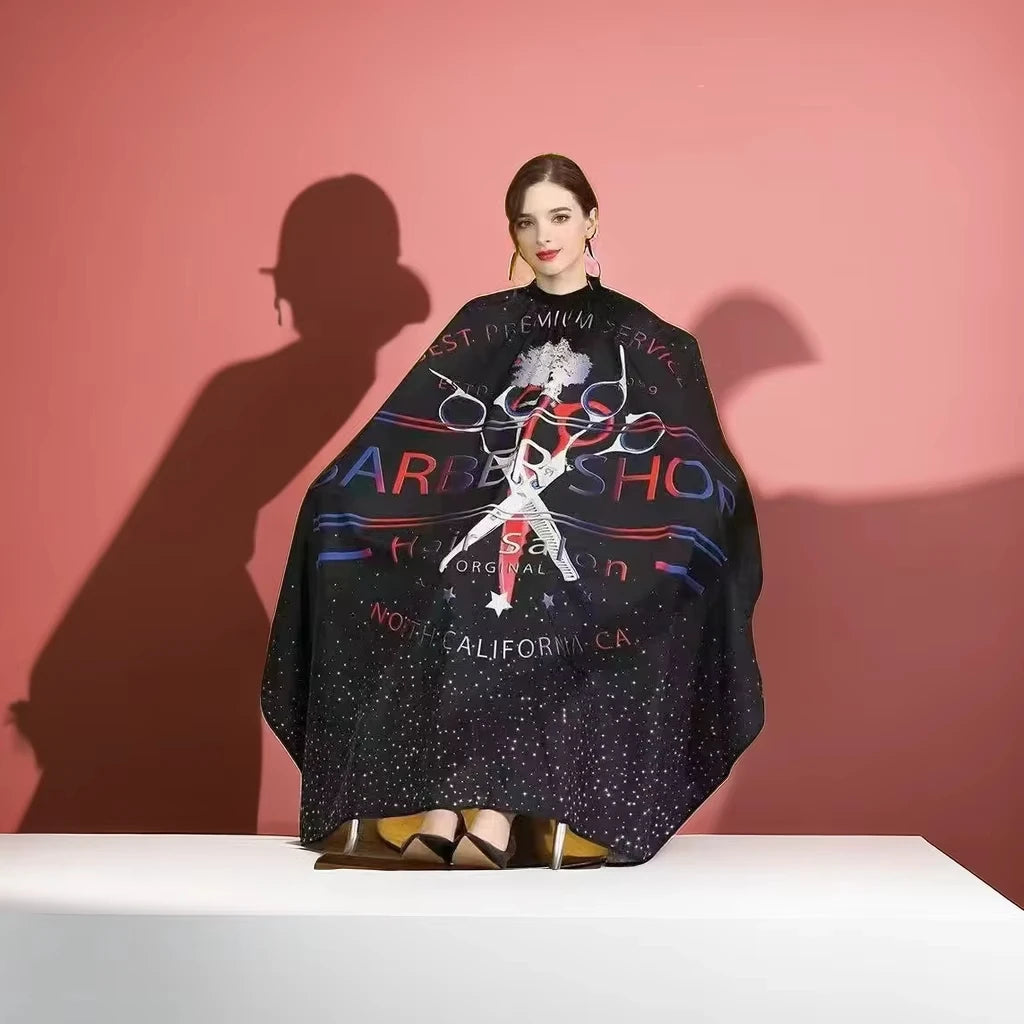1pc Barber Cape - Waterproof Hairdressing Cape & Haircut Gown Cloth for Hair Styling Peaceful Pleasures Health and Wellness