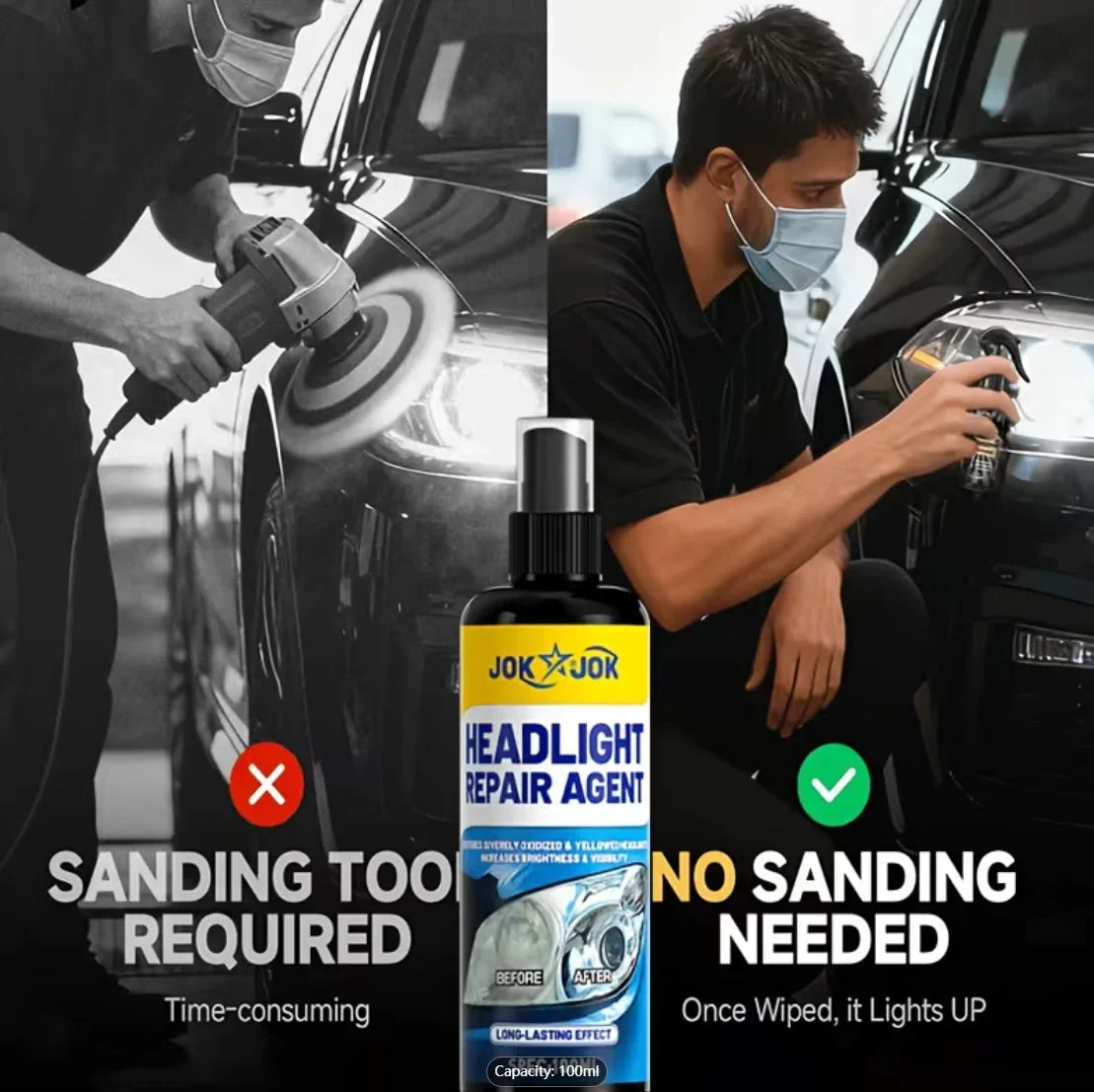 Headlight Restorer – Polish & Restore Clarity to Foggy Lenses
