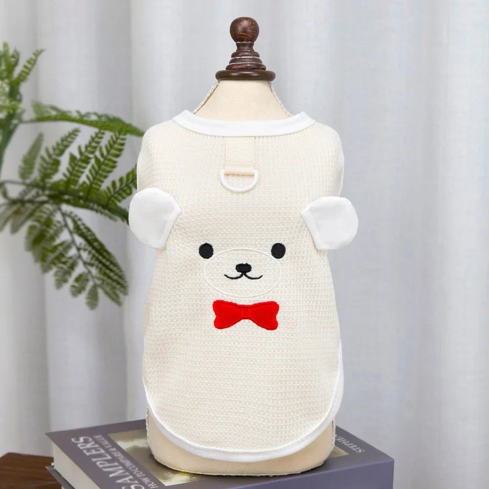 Cartoon Print Dog & Cat Vest | Breathable Mesh Sun Protection