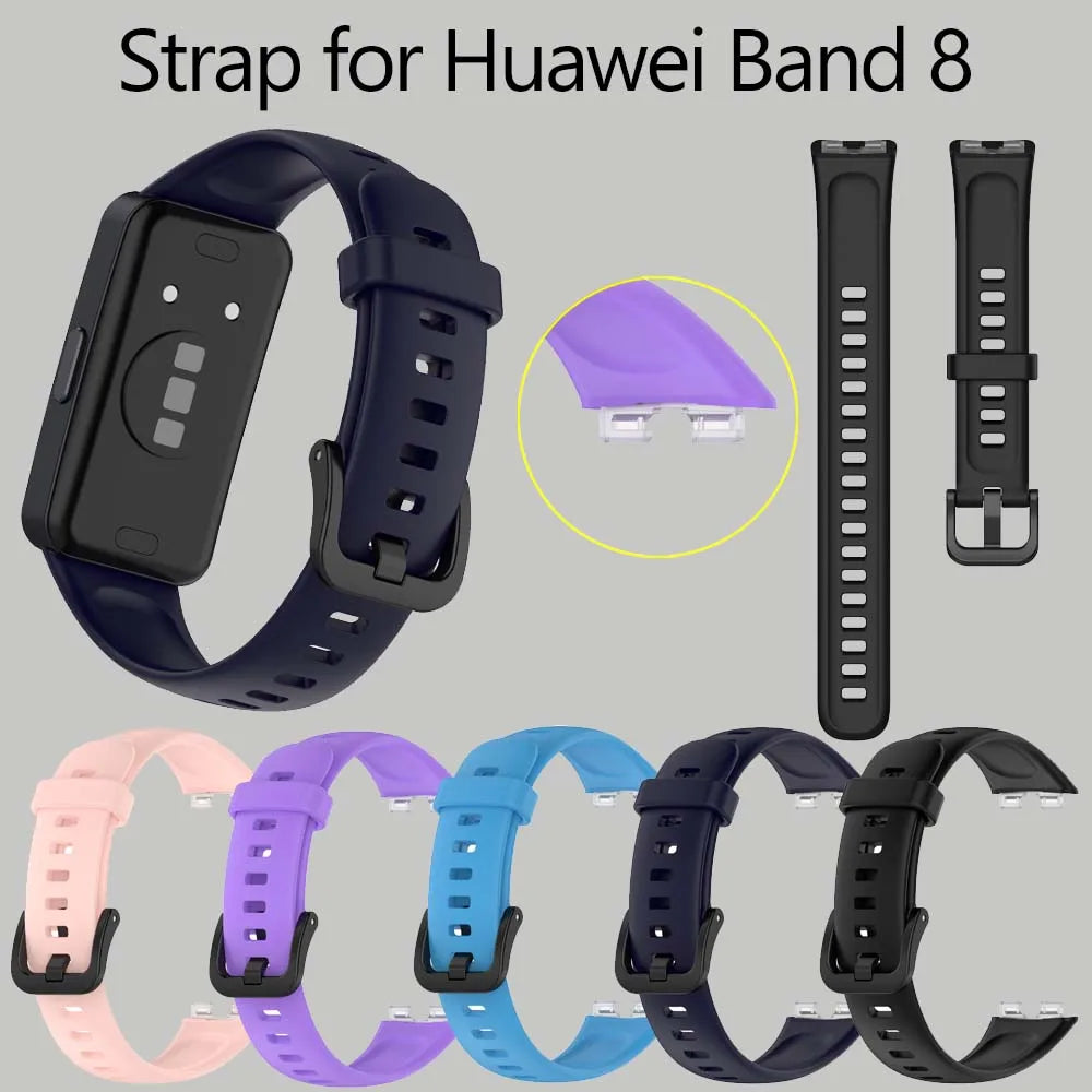 Silicone Strap & Case for Huawei Band 8, 9 & 10 – 19mm Peaceful Pleasures Health and Wellness