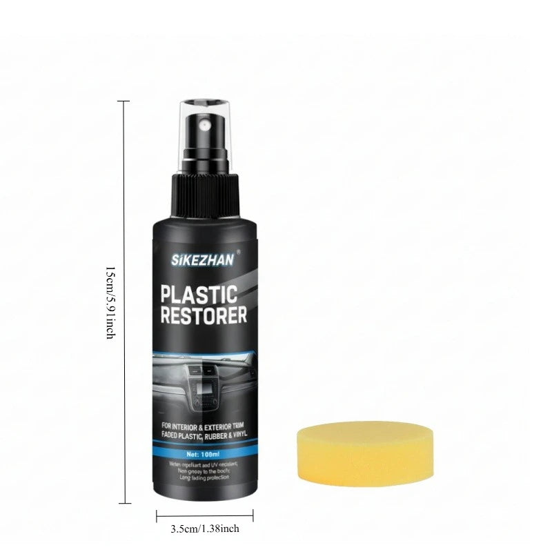 Car Plastic Restorer Back To Black Gloss Auto Interior Leather & Panel Renewal Wax Coating Agent Auto Polish And Repair Coating Peaceful Pleasures Health and Wellness