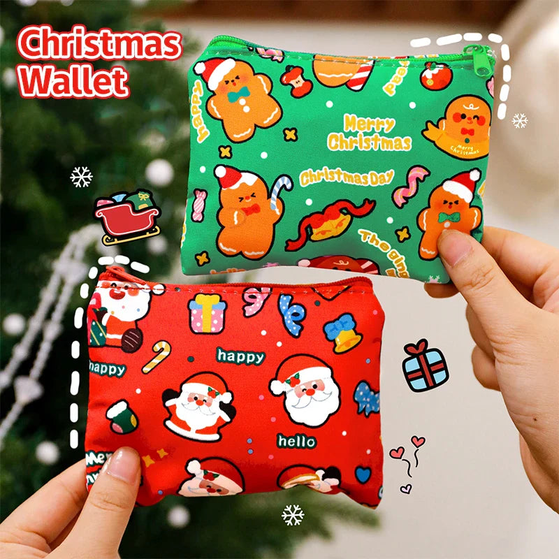 Mini Christmas Coin Purse – Cartoon Storage Bag | Kids Gift