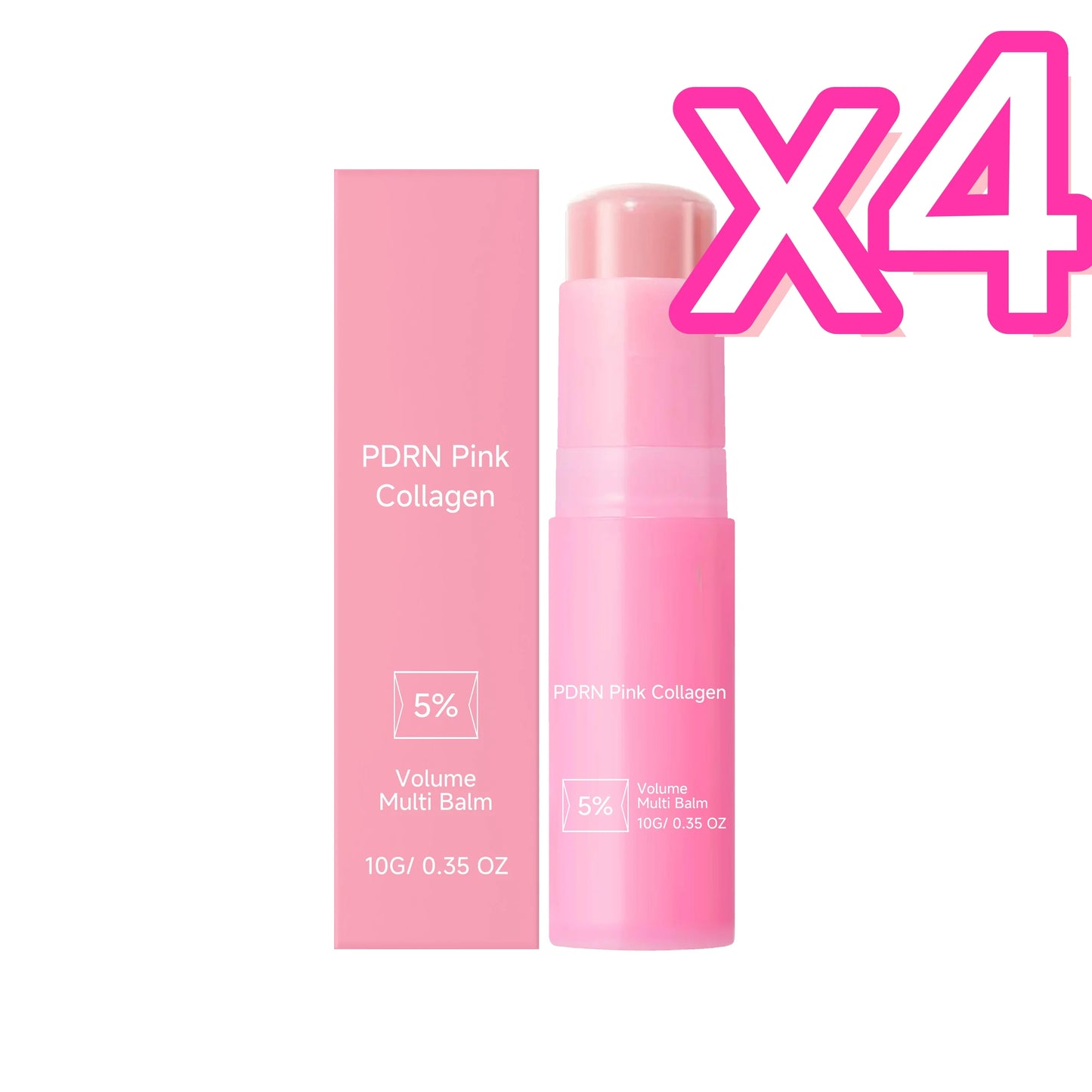 Moisturizing Wrinkle Multi Balm Collagen Multi Balm Stick Improve Skin Dull Boost Radiance Hydrating Lip Face Multi Cream Stick Peaceful Pleasures Health and Wellness 10g Boxed x 4