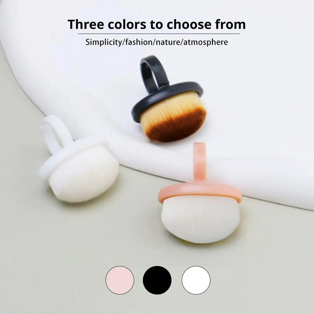 4-Pack Nail Dust Cleaning Brushes – Ring Manicure Kit Nail Care Peaceful Pleasures Health and Wellness