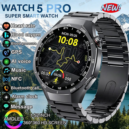 Ola Esporte Smart Watch 1.52" AMOLED Bluetooth Fitness Tracker Smart Watch Peaceful Pleasures Health and Wellness
