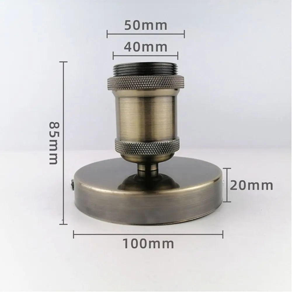 New Polished Metal Lamp Bases Vintage Retro E27 Lamp Holder Light Socket Lamp Holder Lamp Bulb Socket Peaceful Pleasures Health and Wellness
