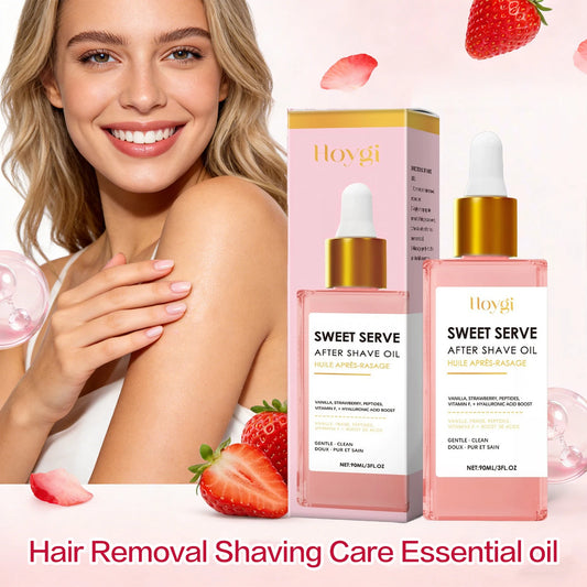 Hair Removal Shaving Care Esential Oil Deeply Hydrating and Nourishing Skin Strawberry Serve After Shave Oil for Women 90ml Peaceful Pleasures Health and Wellness Default Title