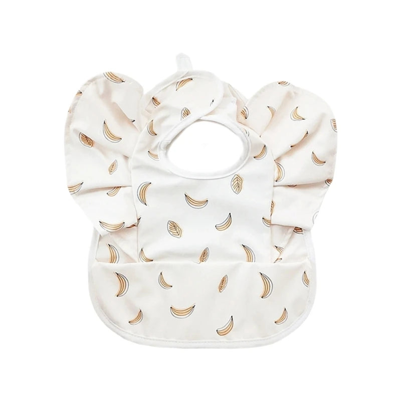 Angel Wing Flying Sleeve Baby Bib | Waterproof Catcher Bib