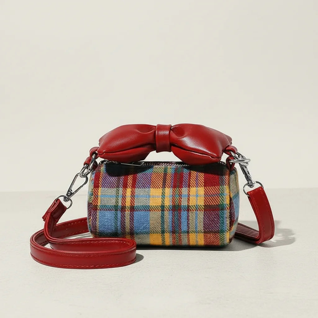 Red Crossbody Bag With Bows Decoration For Women Lightweight And Stylish Design Bag Peaceful Pleasures Health and Wellness