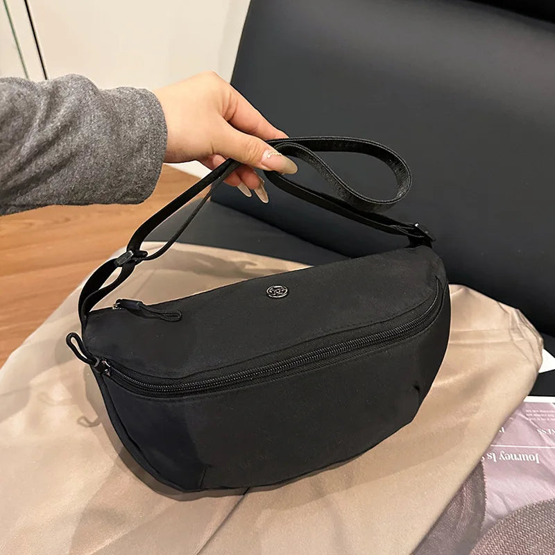 Women's Nylon Sling Bag – Sports Commuter Crossbody Shoulder
