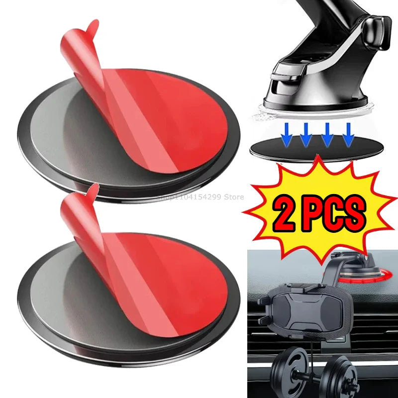 Universal Self-Adhesive Suction Cup Base for Car Dashboard Mounts