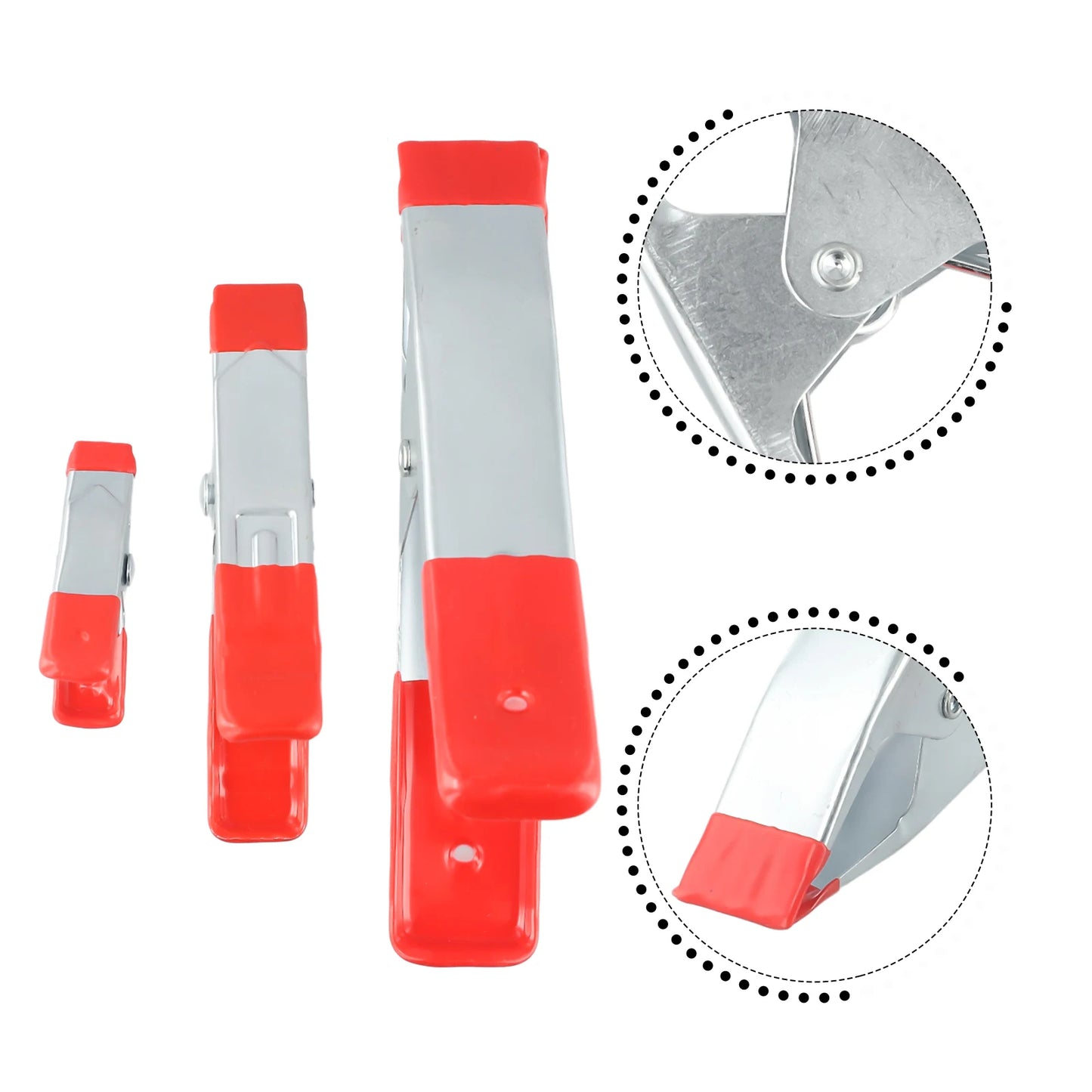 2 4 Metal A-shaped Clip Rubber Pads Heavy Duty Spring Clamps