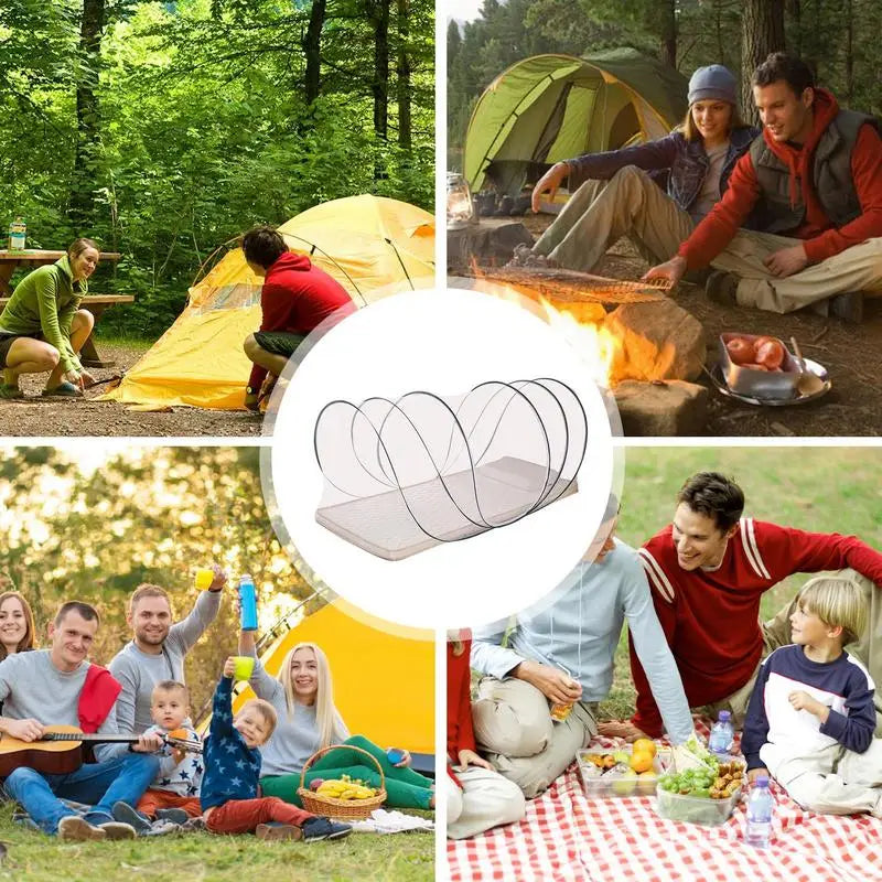 Portable Folding Mosquito Net with encrypted mesh Single Dormitory Camping Mosquito Net Home Travel Netting installation free Peaceful Pleasures Health and Wellness