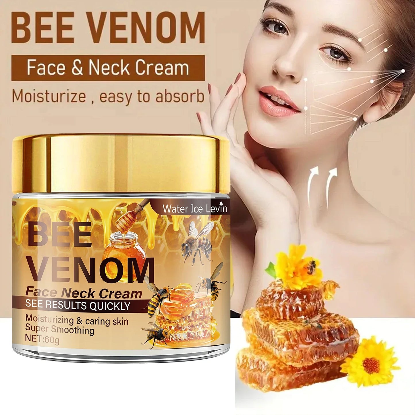 Bee Venom Firming Face & Neck Cream with Vitamin E – 60g