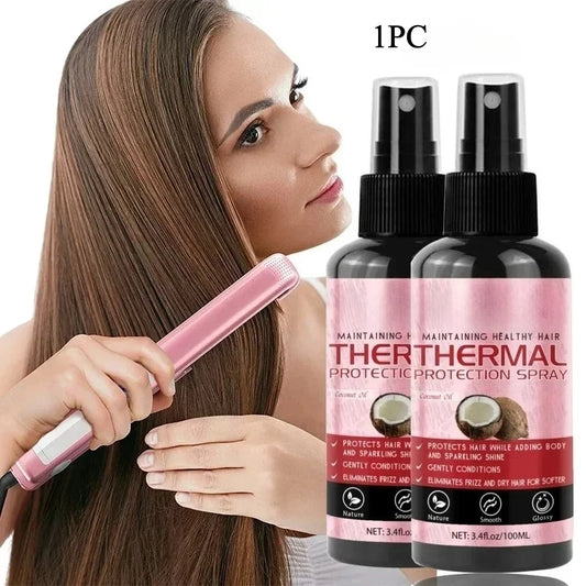 Heat Protectant Spray with Coconut Oil – UV & Thermal Shield Heat Protectant Spray Peaceful Pleasures Health and Wellness
