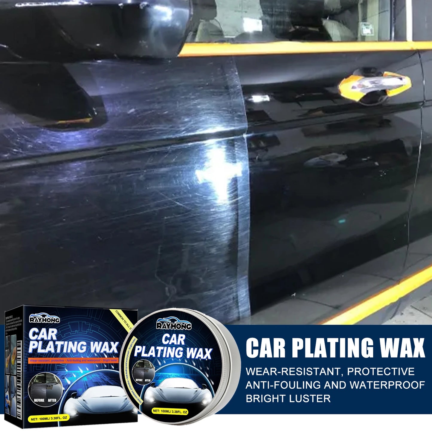 Crystal Nano Car Wax – Gloss Coating, Polish & Scratch Repair