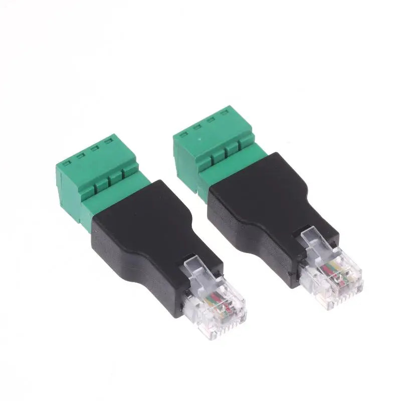 RJ11 6P4C Male to 4-Pin Screw Terminal Adapter | Phone Line