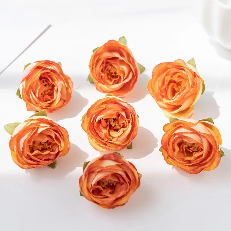 Artificial Silk Rose Flower Heads 15/30pcs – Wedding & Decor