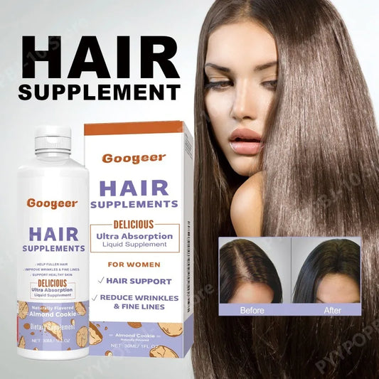 Biotin Vitamin B6 Pumpkin Seed Oil Hair Liquid Supplement 30ml Hair Beauty Supplement Peaceful Pleasures Health and Wellness