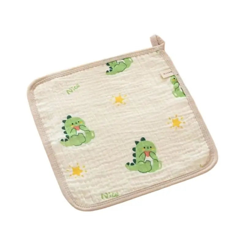 Cotton Baby Drool Bib – Soft 4-Layer Saliva Towel for Newborns