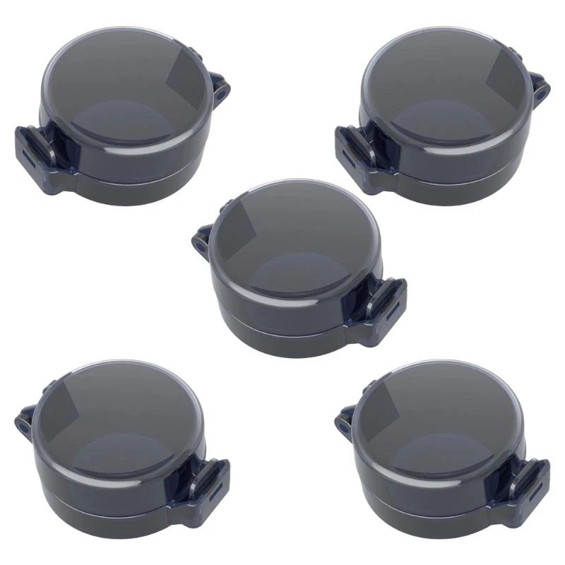 5-Pack Child Safety Deadbolt Cover | Transparent Door Lock Guard