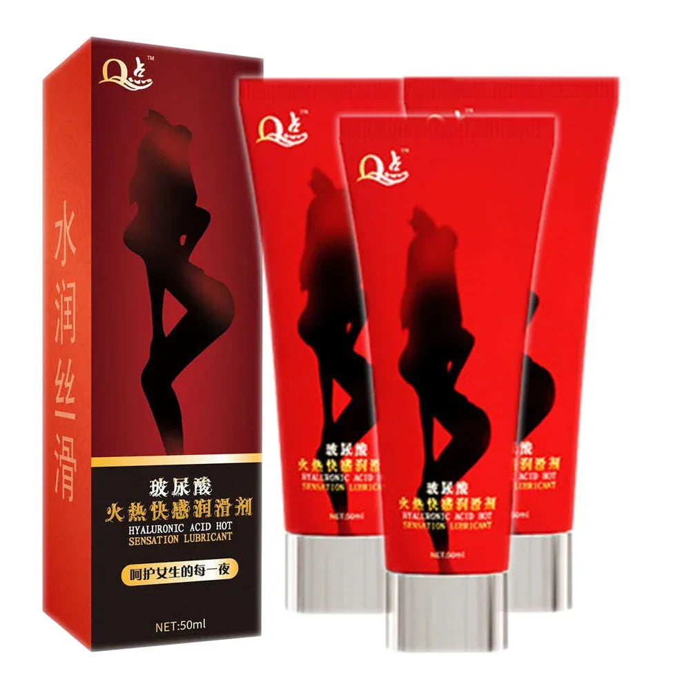 Hyaluronic Acid Personal Lubricant – Water-Based Intimacy Gel Peaceful Pleasures Health and Wellness 3PCS