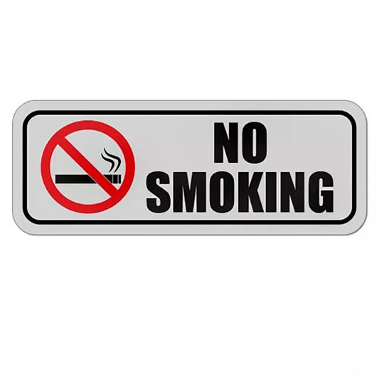 2Pack No Smoking sticker vinyl decal business window door car store bar shop vehicle 7x2.5in Peaceful Pleasures Health and Wellness Default Title