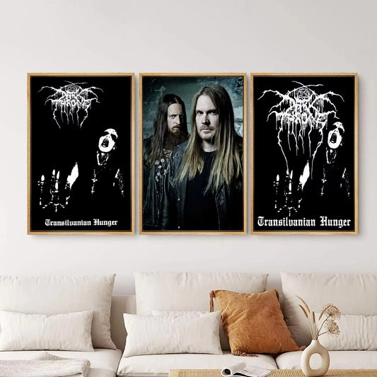 Darkthrone Canvas Wall Art Poster | Music Band Bedroom Decor Canvas Wall Art Peaceful Pleasures Health and Wellness