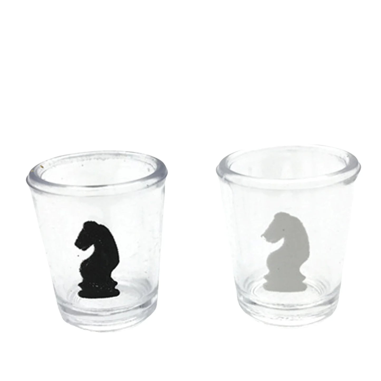 Stop Small Shot Glass Chess Set Wine Glass Chess Game Suitable For Bar Coffee Decoration Peaceful Pleasures Health and Wellness Light Yellow