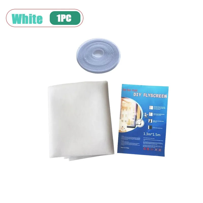 Self-Adhesive Mosquito Window Screen – Hook & Loop Bug Mesh