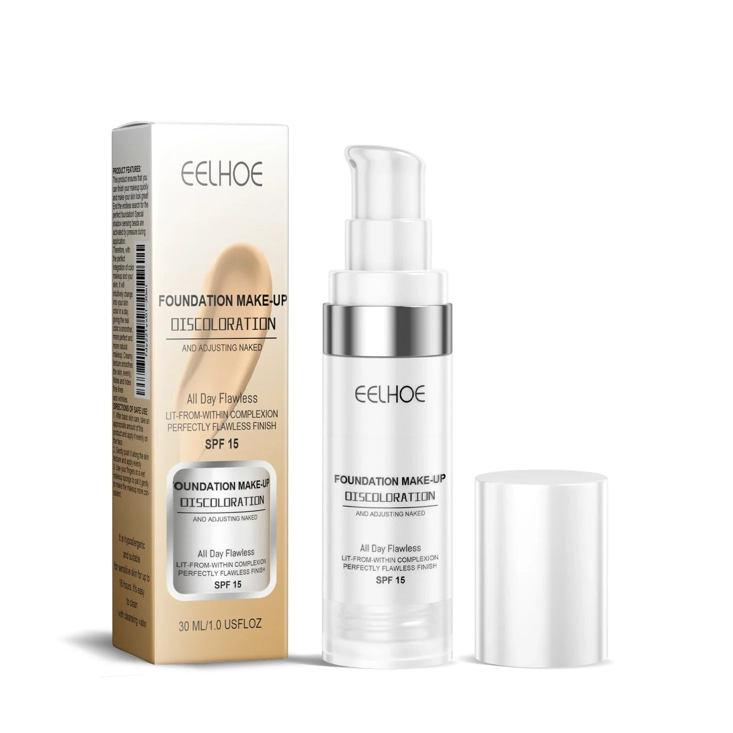 Eelhoe Color-Changing Concealer Foundation – Full Coverage