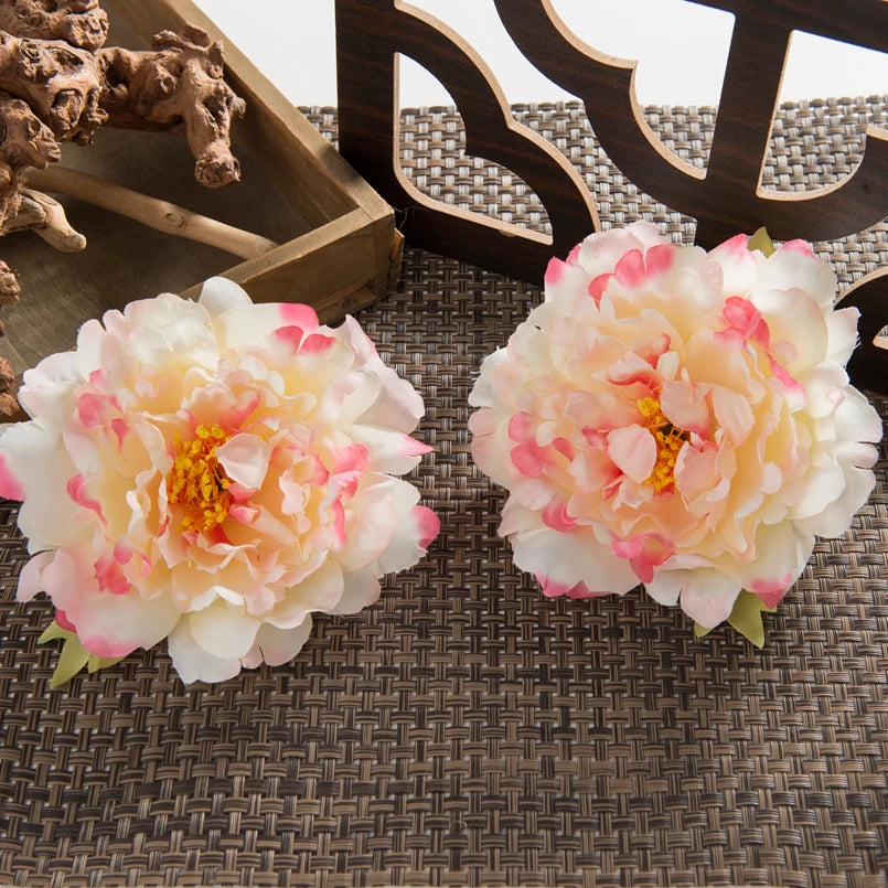 Silk Peony Artificial Flowers 10/20pcs | Wedding & Home Décor