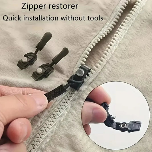 5/10pcs Durable 3 Different Size Zipper Repair Kit DIY Removable Zipper Head Sewing Tools Replacement Bad Buckle Instant Puller Peaceful Pleasures Health and Wellness